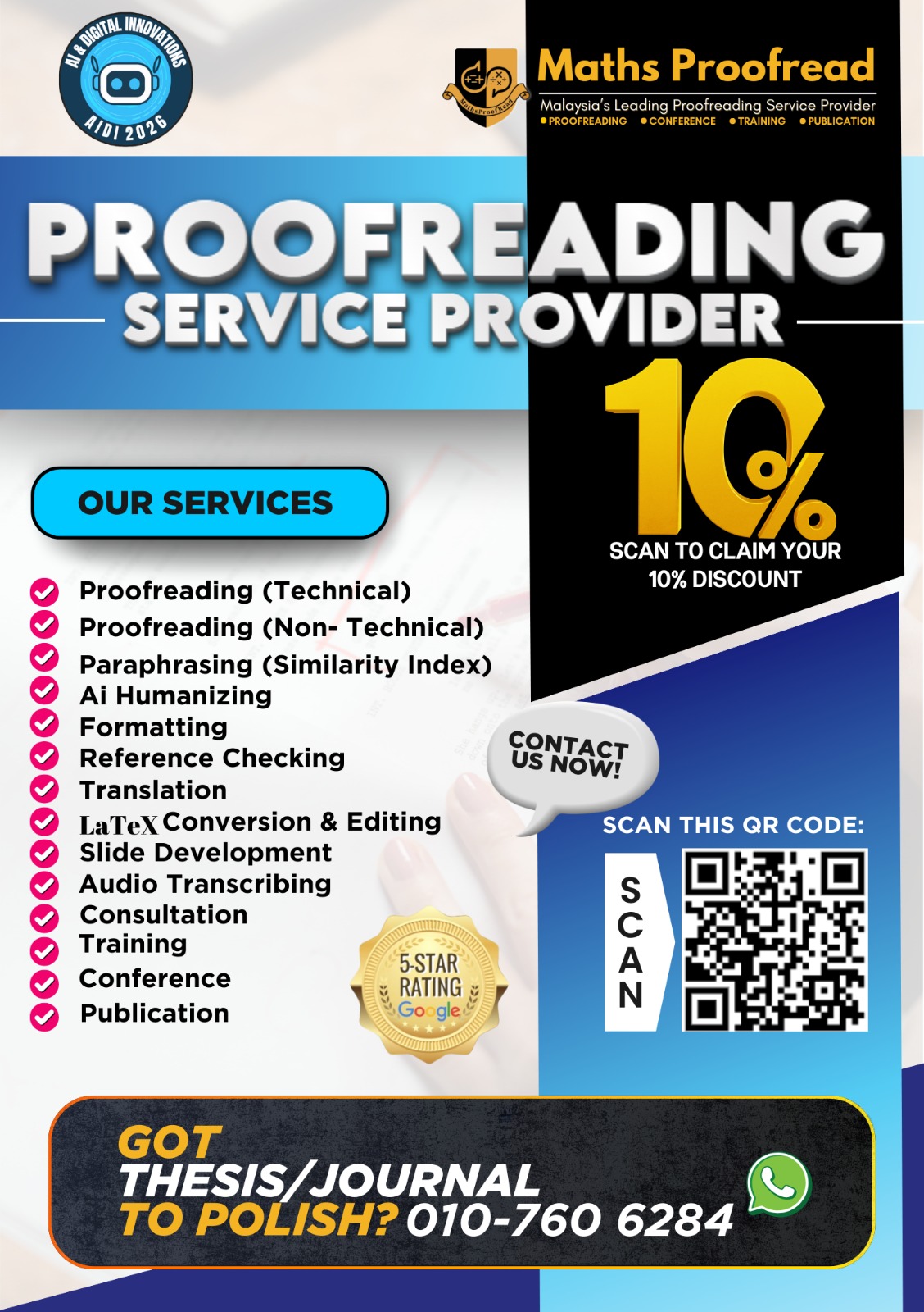 Maths Proofreading Service